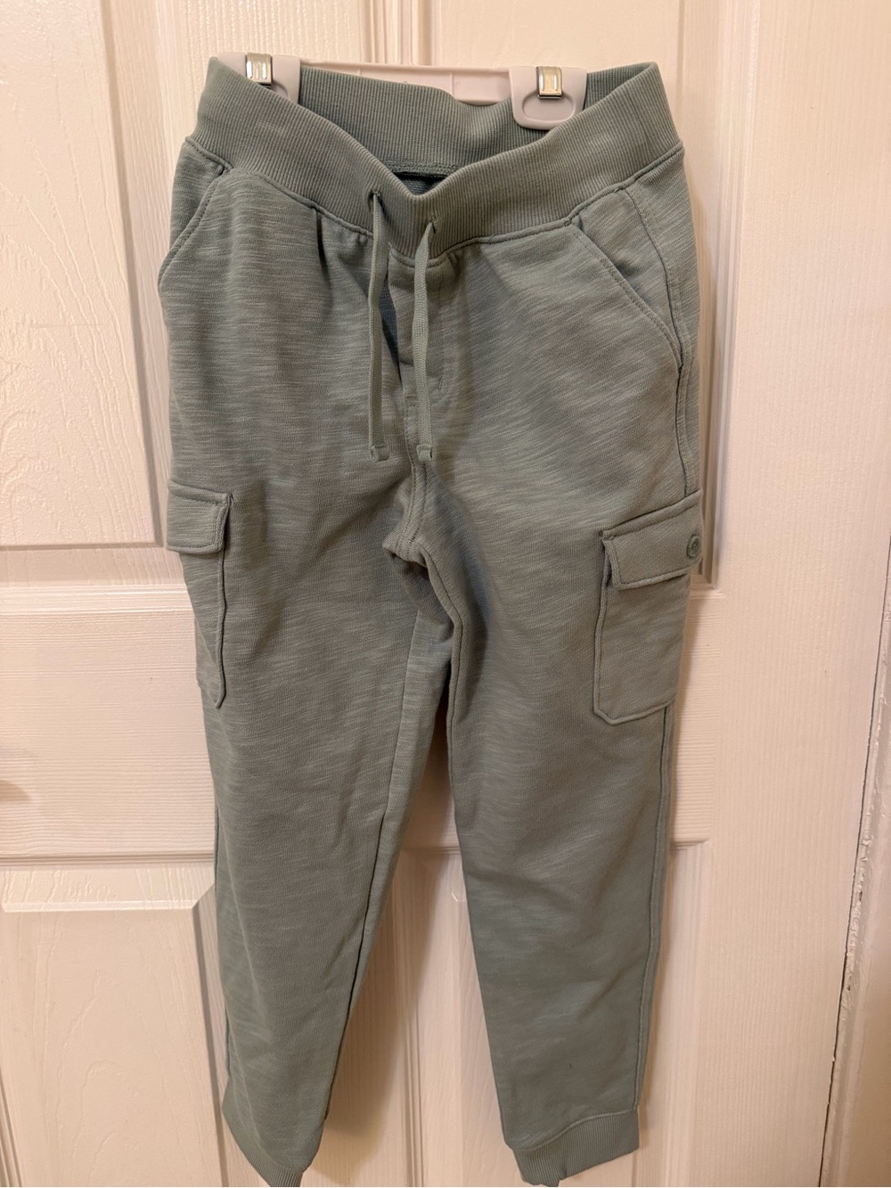 Janie and Jack Sage Green Cargo Jogger sweatPants